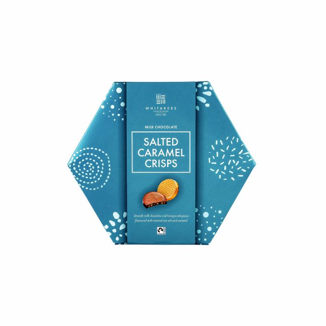 Whitakers Milk Chocolate & Honeycomb Salted Caramel Crisps 165g