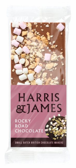 Harris & James Rocky Road Milk Chocolate Bar 100g