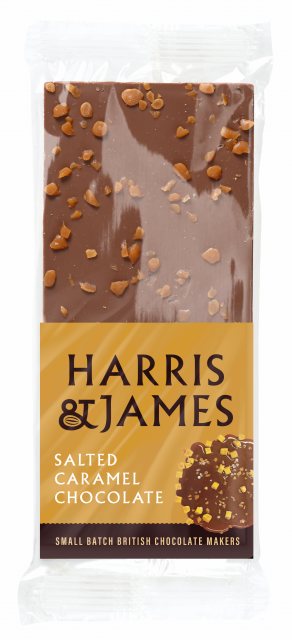 Harris & James Salted Caramel Milk Chocolate Bar 100g