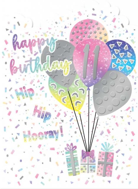 Balloons Birthday Card