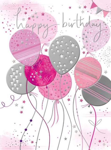 Balloons Birthday Card