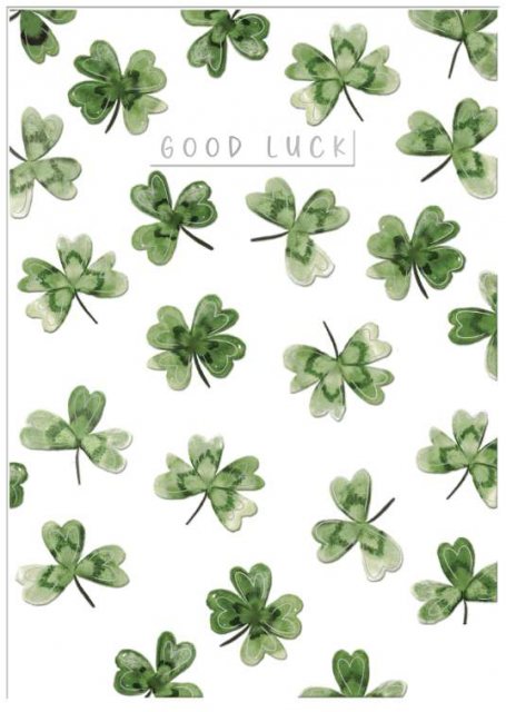 Four Leaf Clovers Card