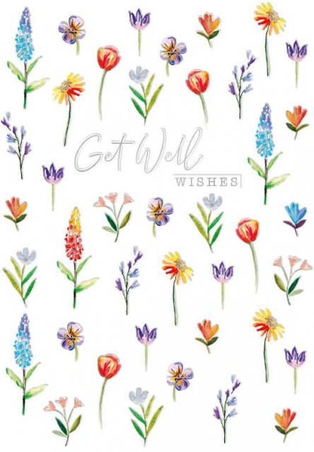 Get Well Flowers Card