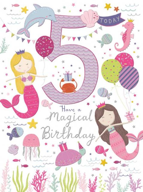 Magical 5th Birthday Card