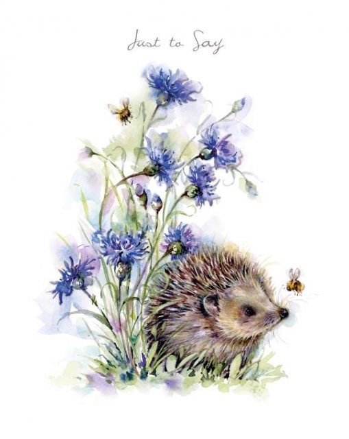 Paw Hedgehog Just To Say Card