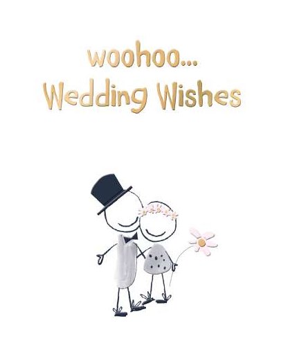 Smudge Wedding Wishes Card