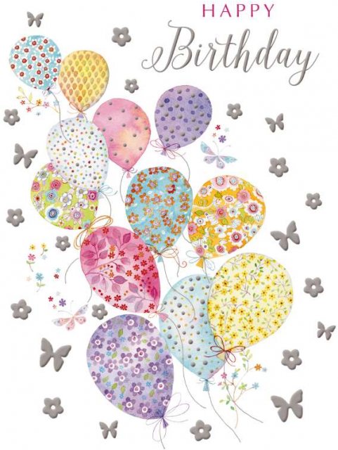 Balloons Birthday Card