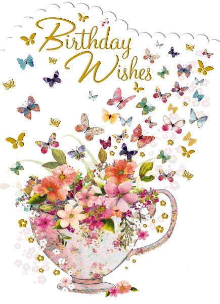 Butterflies Birthday Wishes Card