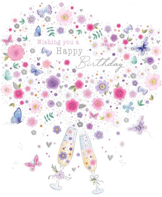 Floral Spray Birthday Card