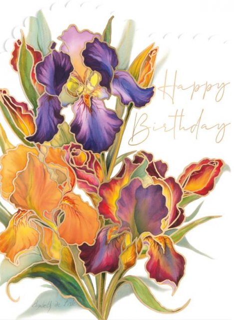 Iris Birthday Card