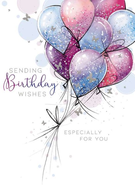 Balloons Birthday Card