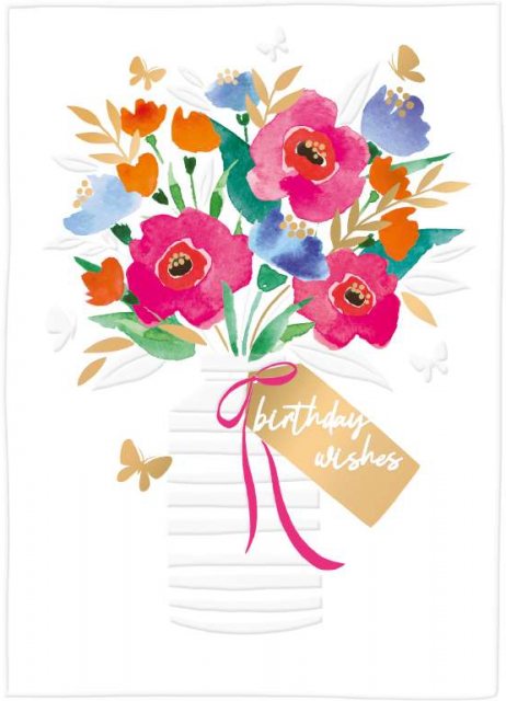 Floral Birthday Wishes Card