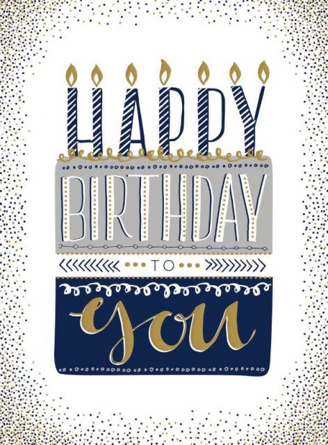 Cake & Candles Birthday Card