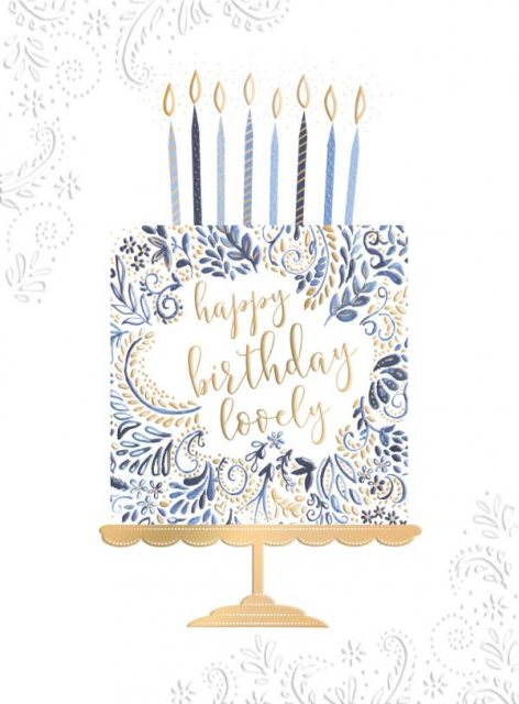 Cake & Candles Birthday Card