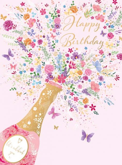 Floral Spray Birthday Card