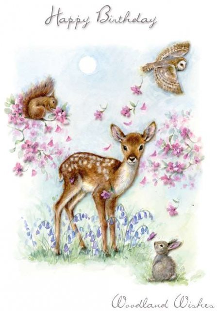 Paw Woodland Wishes Birthday Card