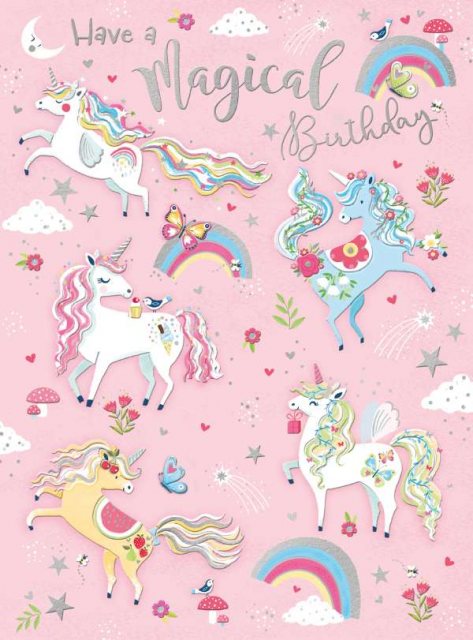 Unicorn Birthday Card