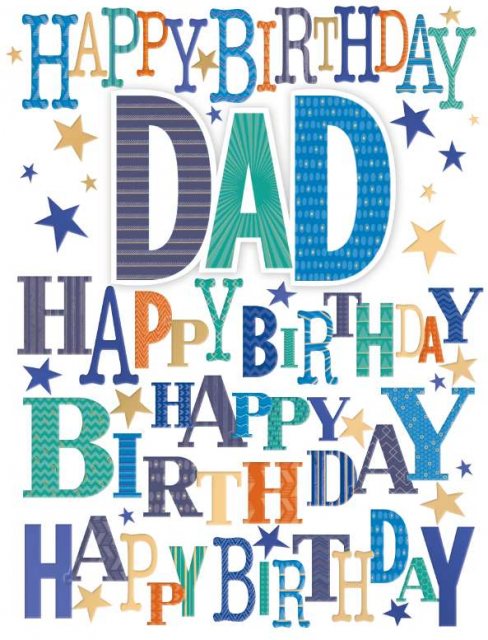 Spritz Happy Birthday Dad Card