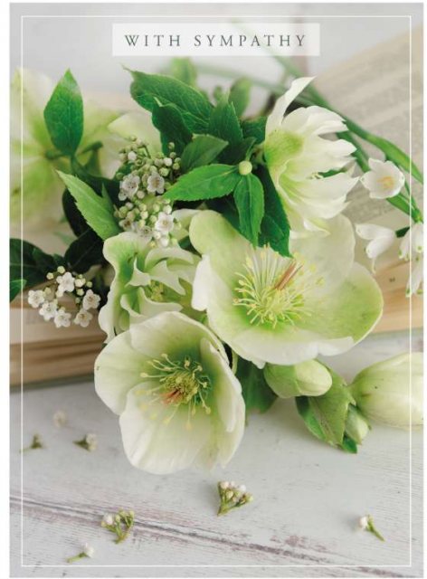 Photographic Floral With Sympathy Card