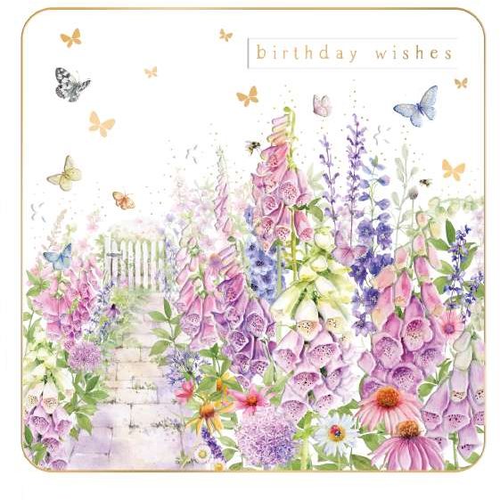 Arabella Foxgloves Birthday Card