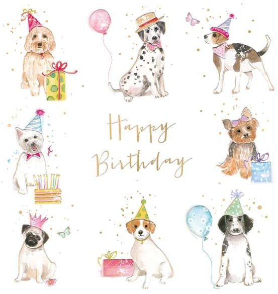 Cheri Dogs Happy Birthday Card