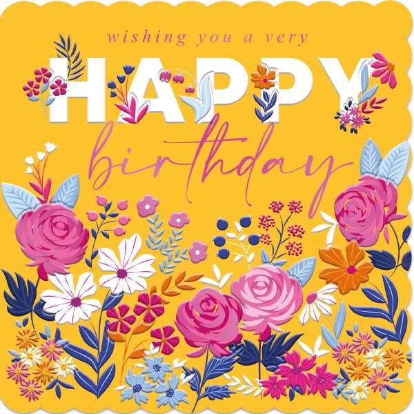 Birthday Flowers Card