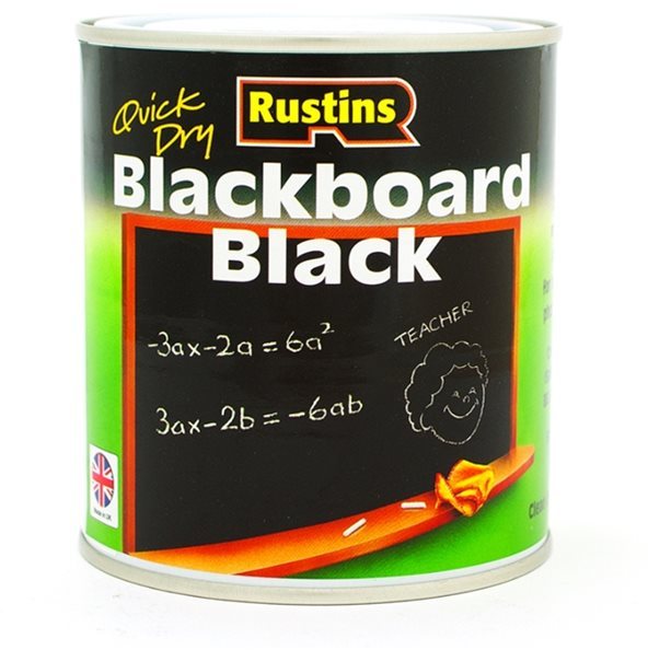 Rustins Blackboard Paint Black 500ml