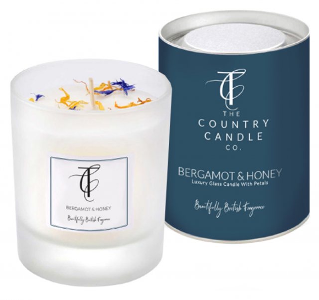 The County Candle Co Country Candle Co Pastels Bergamot & Honey Glass Candle