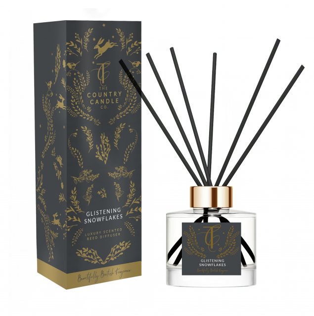 The County Candle Co Country Candle Co Enchanted Woodland Glistening Snowflakes Reed Diffuser 100ml