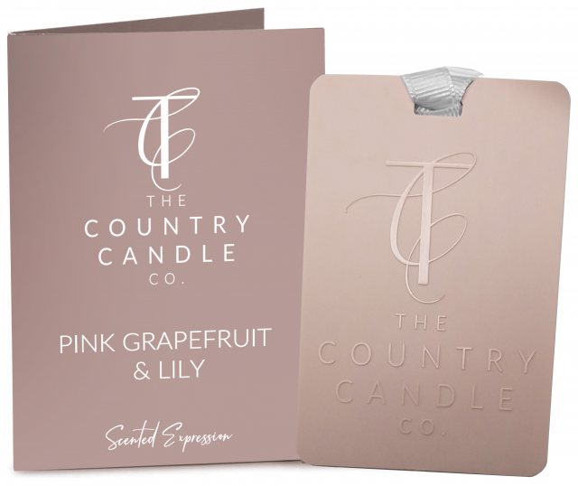 The County Candle Co Country Candle Co Scented Expressions Pink Grapefruit & Lily Fragrance Card