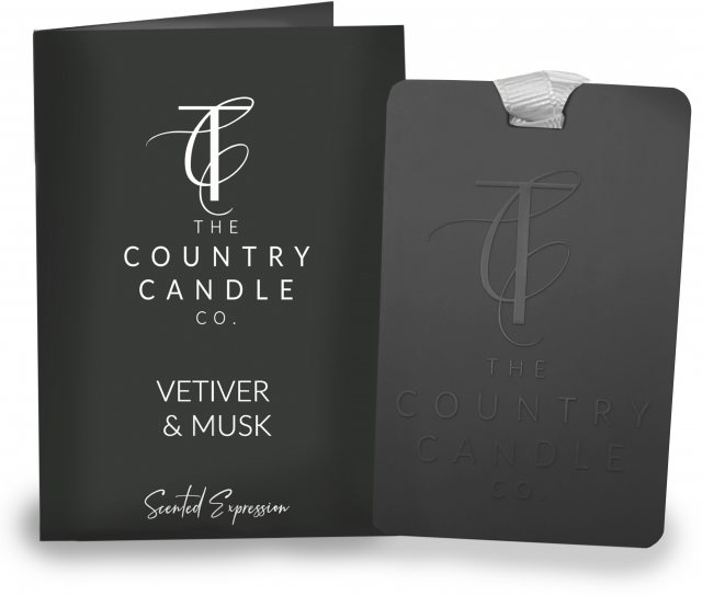 The County Candle Co Country Candle Co Scented Expressions Vetiver & Musk Fragrance Card