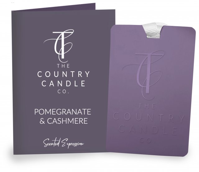 The County Candle Co Country Candle Co Scented Expressions Pomegranate & Cashmere Fragrance Card