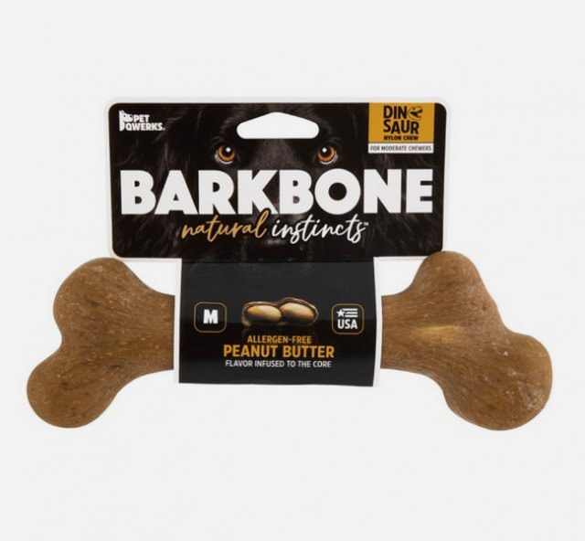 BarkBone Peanut Butter Wood Chew Toy Medium