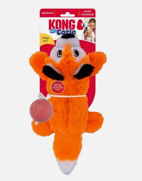 KONG Cozie Pocketz Fox Medium