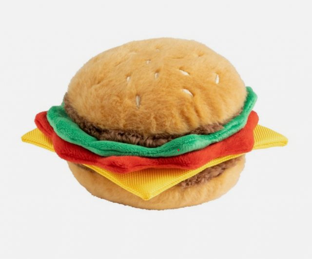 House of Paws Beef Burger Plush Toy