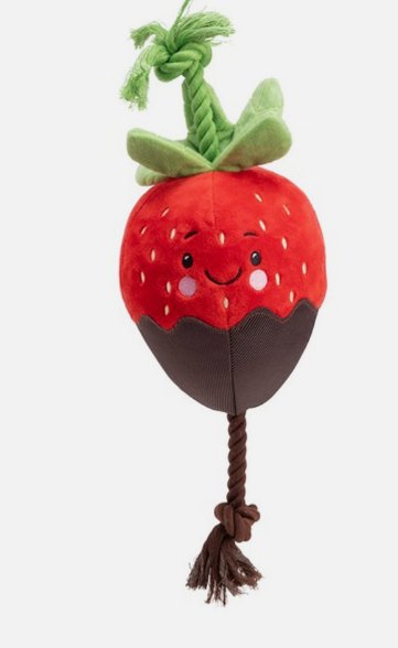 House of Paws Chocolate Dipped Strawberry Plush Toy