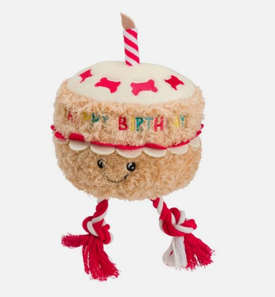 House of Paws Birthday Cake with Rope Plush Toy