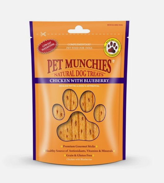 Pet Munchies Chicken with Blueberry 80g