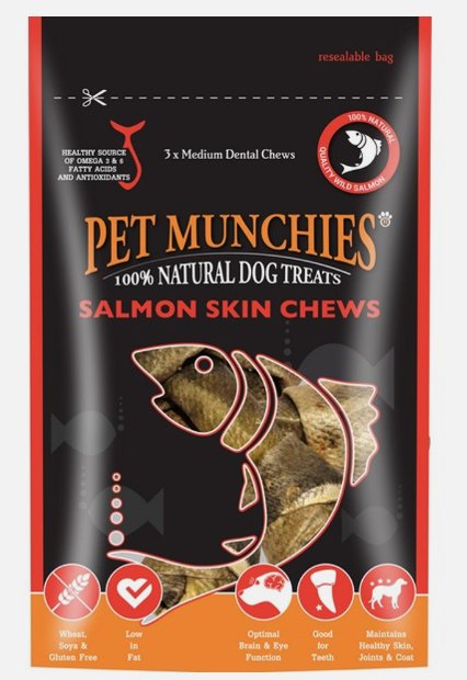 Pet Munchies Salmon Chews Medium 90g