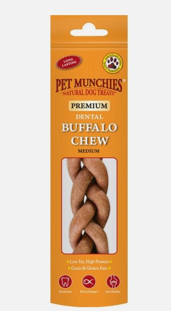 Pet Munchies Medium Buffalo Dental Chews 55g