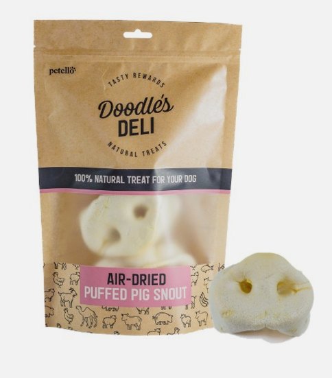 Doodles Deli Air Dried Puffed Pigs Snout 80g