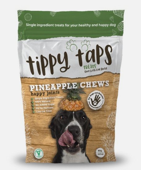 Tippy Taps Treats Pineapple Chews 80g