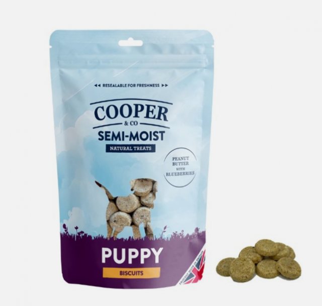 Cooper & Co Semi-Moist Biscuit Puppy Peanut Butter with Blueberry 135g