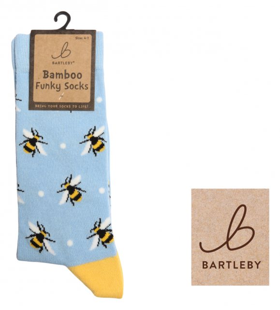 Bartleby Bartleby Ladies Bamboo Sock Bumble Bees