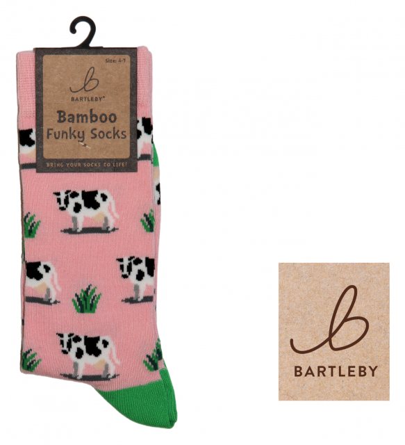 Bartleby Bartleby Ladies Bamboo Sock Grazing Cows