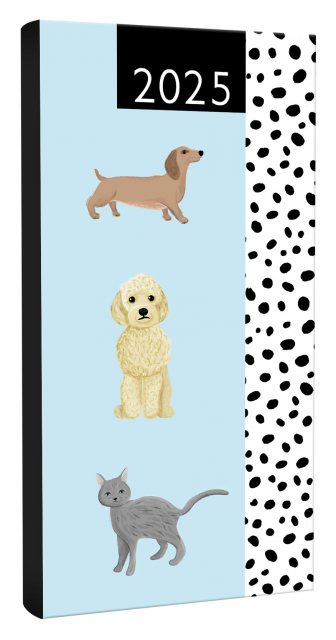 JADE Dogs & Cats Slim Diary Assorted