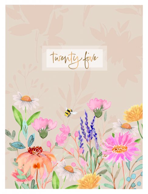 JADE Bee/Floral A5 Diary Assorted