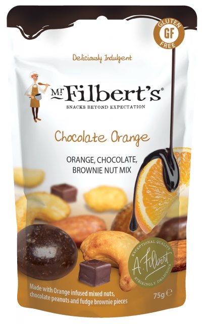 FILBERTS Mr Filbert's Chocolate Orange Nut Mix 75g