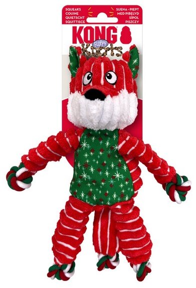 KONG Kong Holiday Floppy Knots Fox