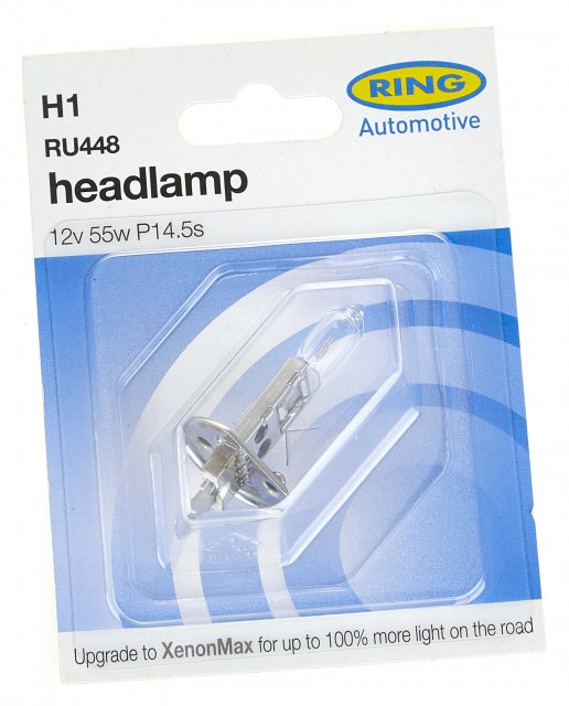 Ring Halogen Headlamp Bulb RU448